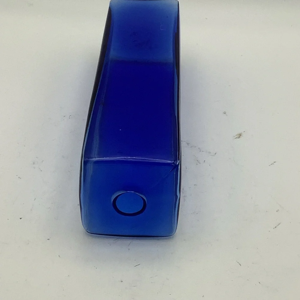 Cobalt Blue Glass Square Shaped Vase